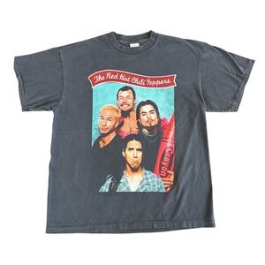 Vintage Red Hot Chili Peppers One Hot Tour Shirt Mens Size XL Black REPRINT
